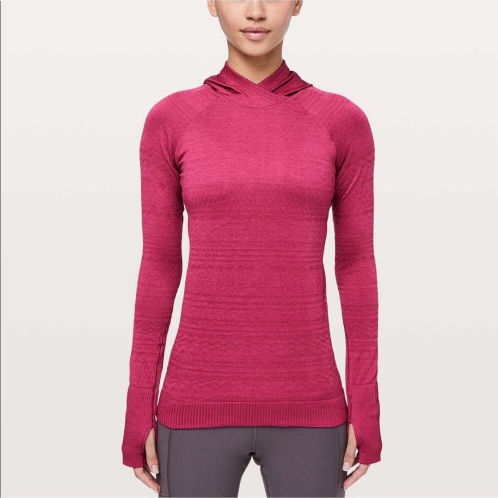 LULULEMON Rest Less Hoodie in Violet Red size 2